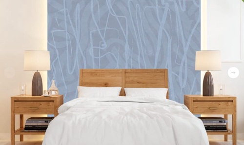 графика, абстракция, синий, голубая