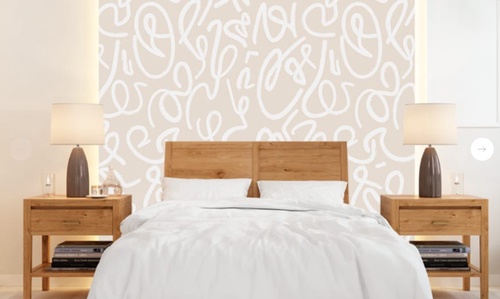 графика, абстракция, бело-бежевая