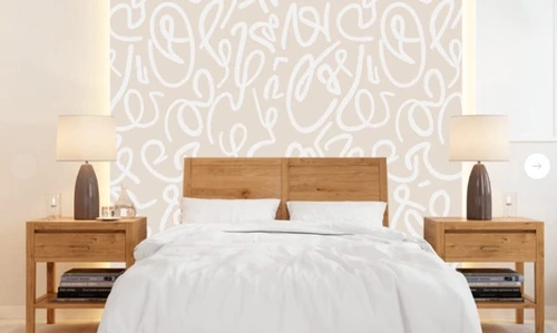 графика, абстракция, бело-бежевая