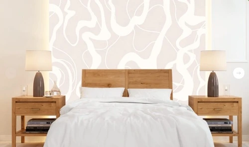 графика, абстракции, бело-бежевые, белые линии