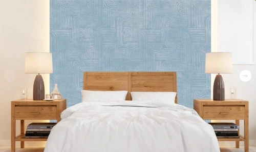 графика, геометрия, голубая, белые линии