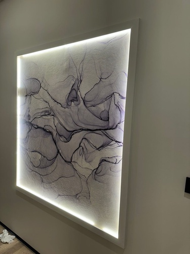 наши работы, флюид графический, сиреневая