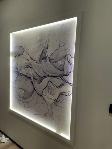 наши работы, флюид графический, сиреневая