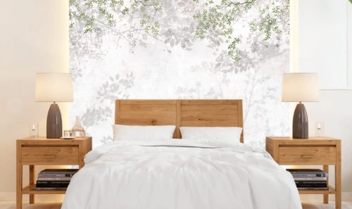 графика, дерево, в тумане, ветки