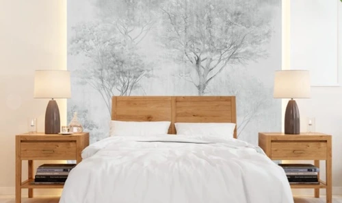 современные, дерево, светло серое